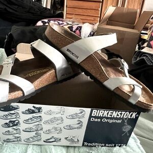 Birkenstock White Sandals